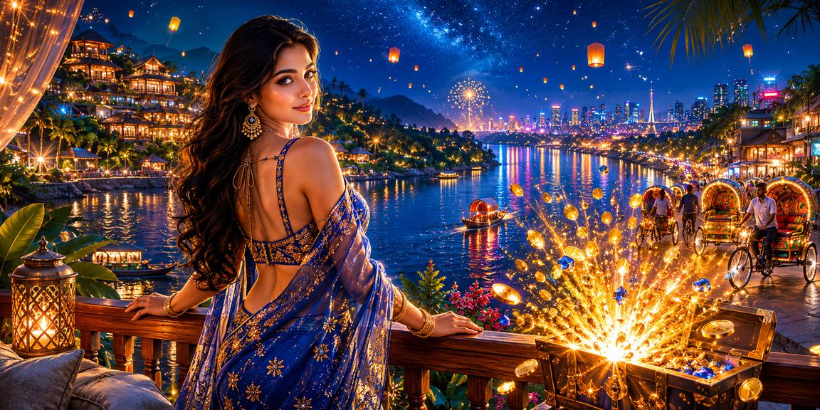 ঢাকার ক্যাসিনো রিকশা রাতের দৃশ্য